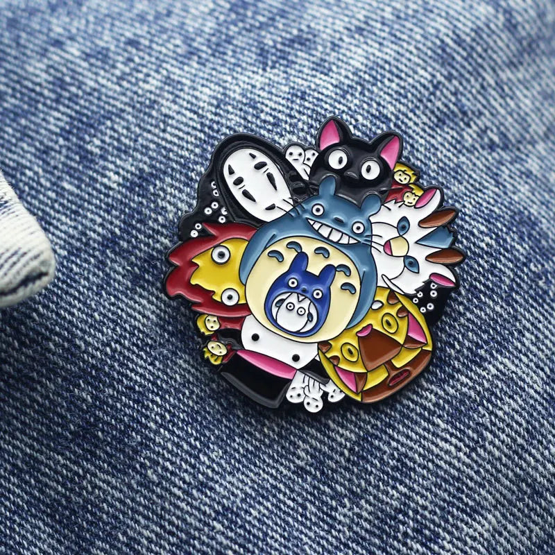 Brooch Metal Enamel Lapel Badge Collect Denim Jacket Backpack Pin Children Fashion Gifts
