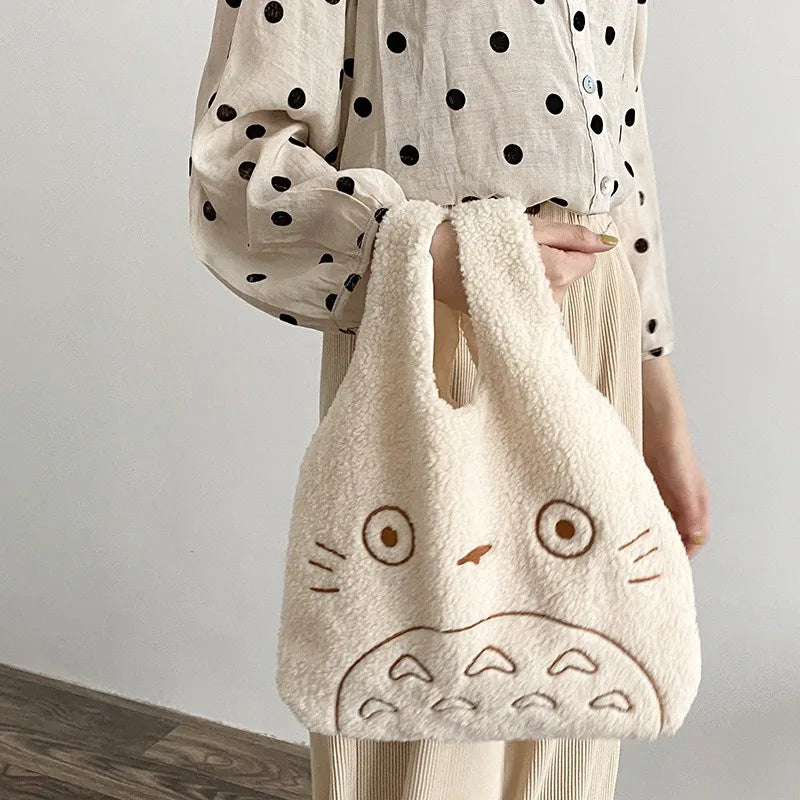 Fashionable Soft and Cute Plush Tote Bag