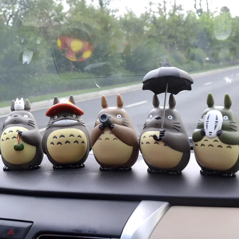 Japanese Anime Masks Umbrellas Dragon Cat Action Figure Kawaii Home Decoration Ornaments Models Dolls Surprise Gifts