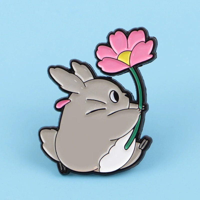 Cute Animal Enamel Pin Anime Movie Badges