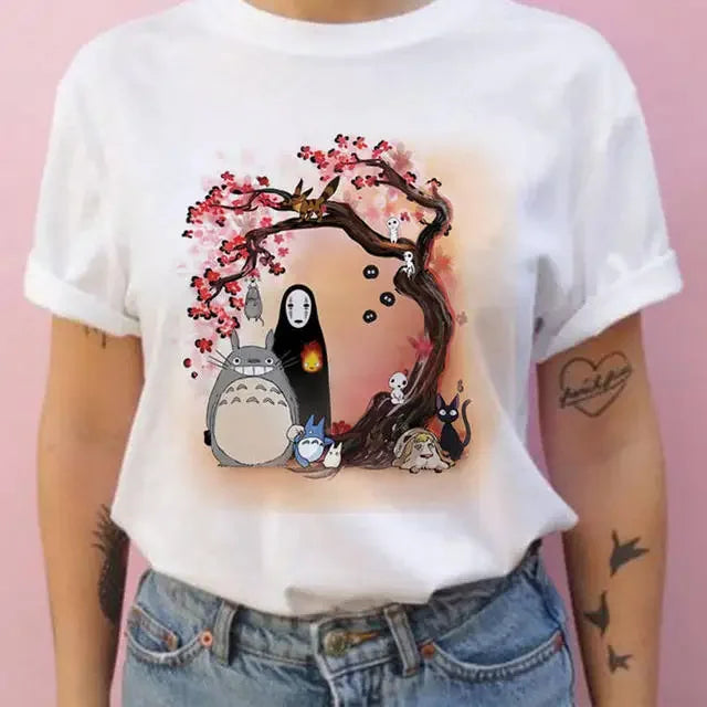 Summer men and women short-sleeved  T-shirt comfortable casual T-shir