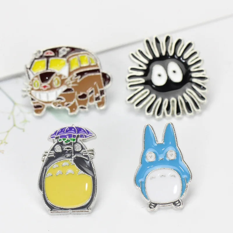 Cute Kitten Brooch Backpack Hat Lapel Metal Enamel Badge