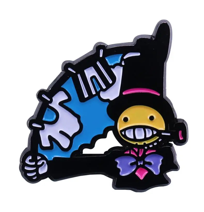 Enamel Pin Fire Badges on Backpack Metal Brooch Lapel Pin