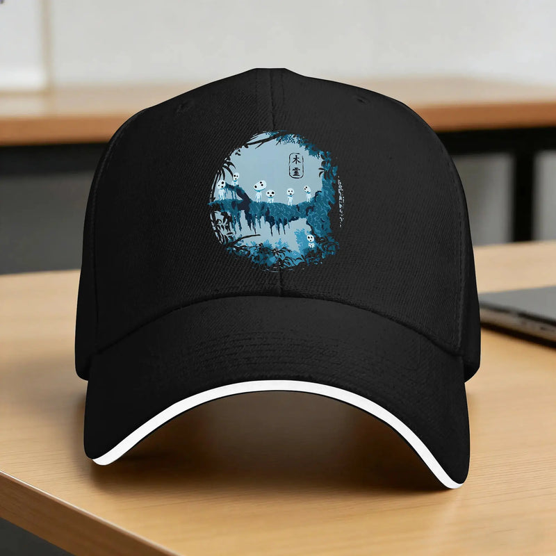 Kodama  Sun Baseball Cap Spring Unisex Men  Print Trucker Hat Sun-Proof Trendy Outdoor Sport Baseball Caps
