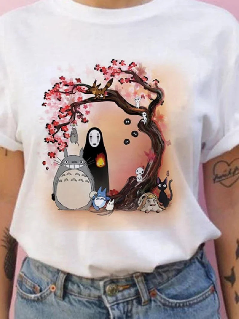 Summer men and women short-sleeved  T-shirt comfortable casual T-shir