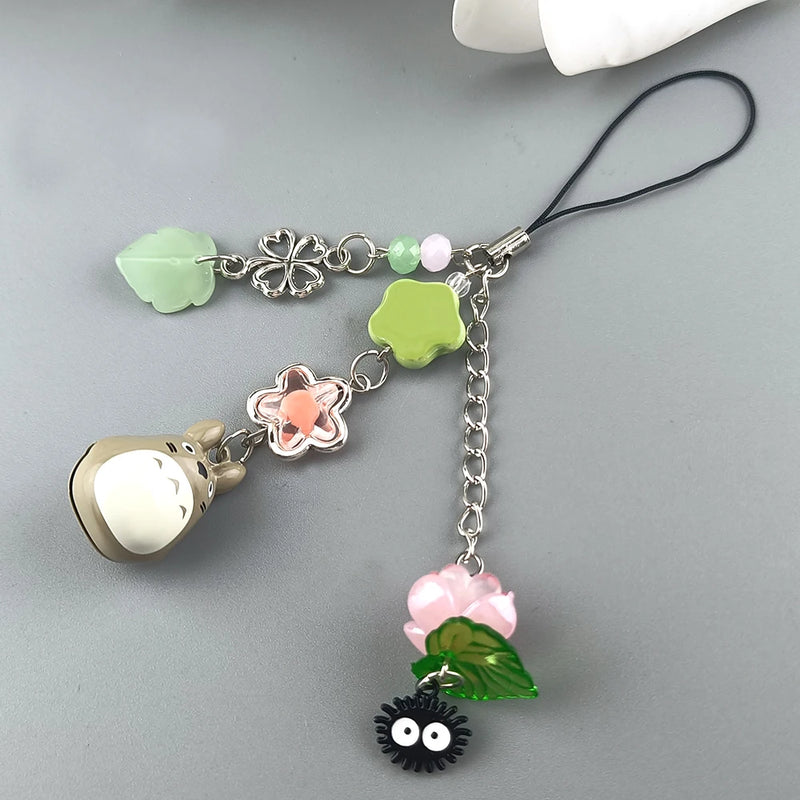 y2k Handmade Beaded Cat Lanyard Phone Pendant Bead Bag Charm Cell Phone Chain Keychain Girl Gifts