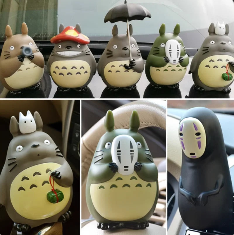 Japanese Anime Masks Umbrellas Dragon Cat Action Figure Kawaii Home Decoration Ornaments Models Dolls Surprise Gifts