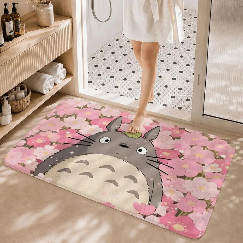 Floor Mat Non-Slip Absorbent Floor Mat Decorative Rug for Home Bathroom Bedroom Entryway
