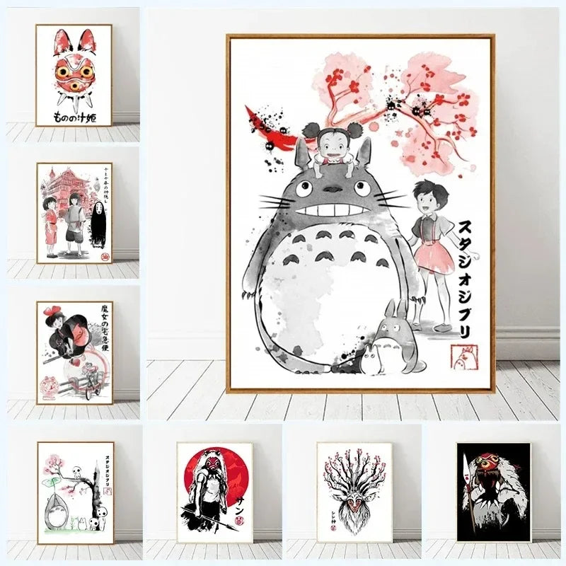 Anime Poster Canvas Painting Prints Nordic Wall Art Pictures Living Room Office Home Decor