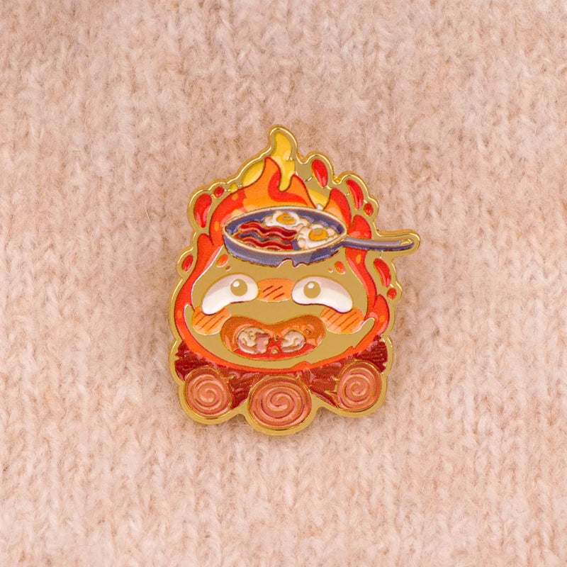 Enamel Pin Fire Cat Brooch Pines Lapel Pins Badge on Backpack Clothing