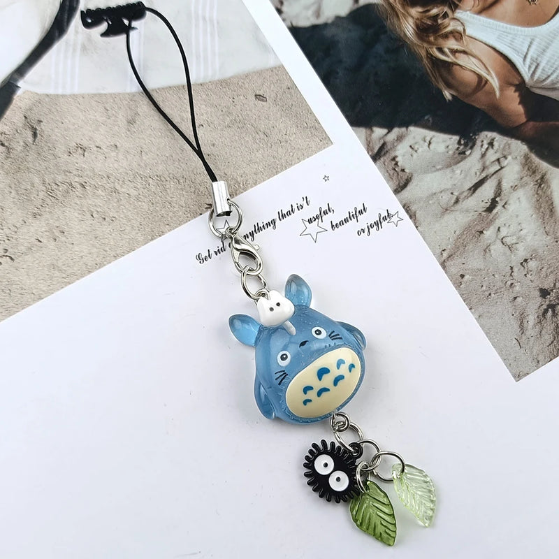 Kawaii Blue Phone Charm Cat Cosplay Pendant Accessories Handmade Y2K Gift