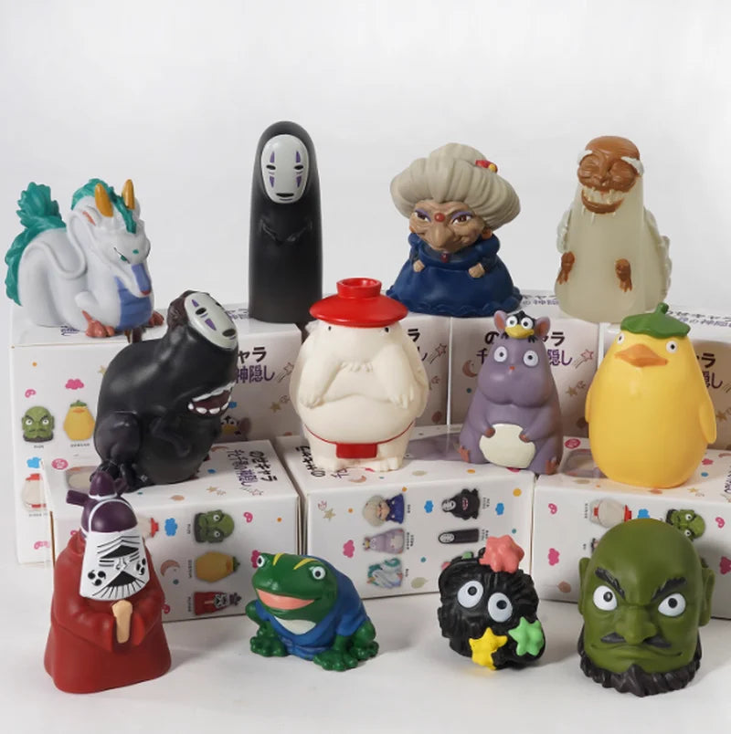 Spot Japanese Anime White Dragon Coal Ball Elf  Male Finger Doll Decoration Blind Box Finger Set Toy Festival Gifts