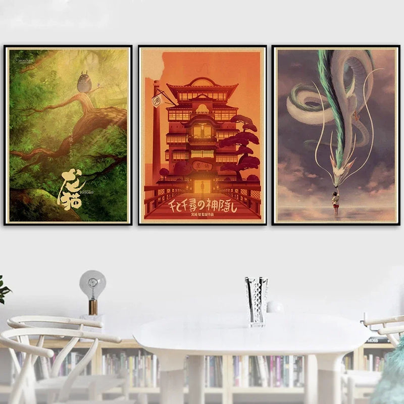 Japanese Anime  Canvas Painting Posters and Prints Wall Art Picture For Living Room Decoration