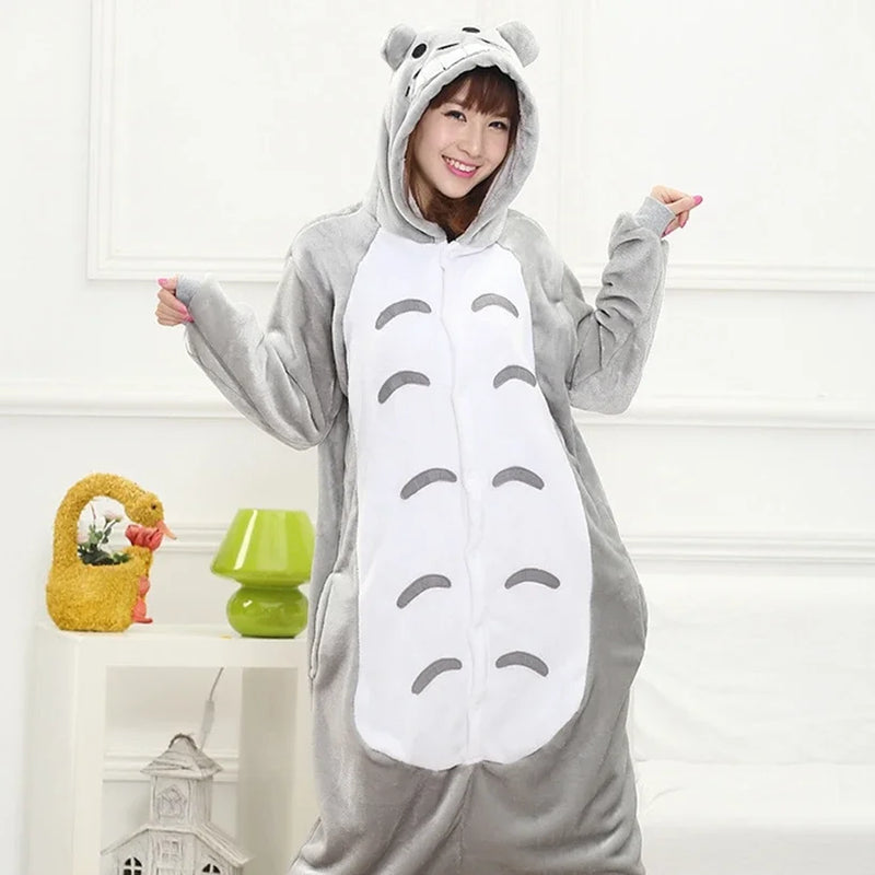 Onesie pour hommes et femmes, pantoufles de pyjama pour filles