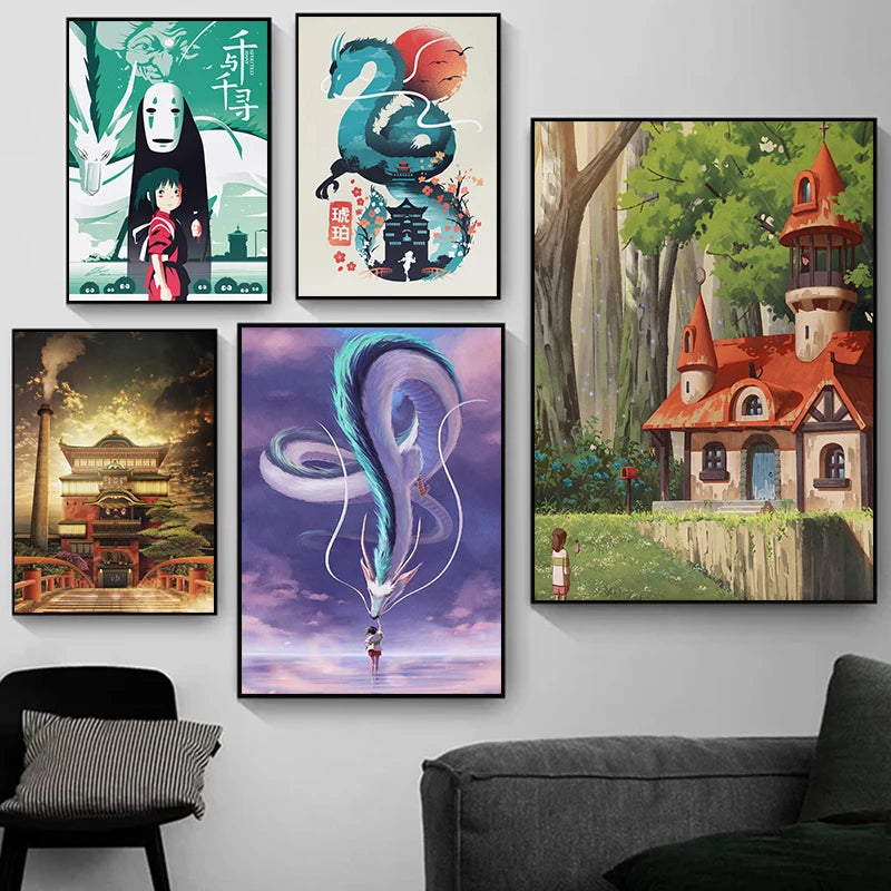 Classic Popular  Film Retro Poster Canvas Paintings Wall Art Pictures Home Decor
